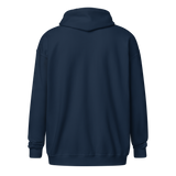 Sudadera gruesa unisex con capucha y cremallera