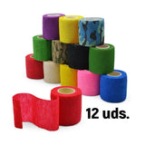 venda elástica colores varios. pack 12 unidades